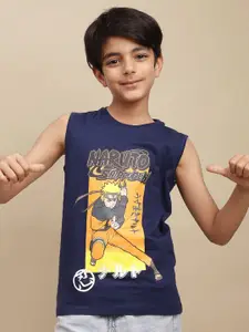 Kids Ville Boys Naruto Graphic Anime Printed Round Neck Cotton T-shirt