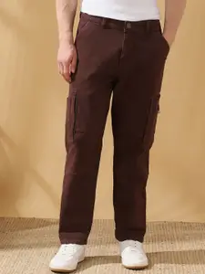 Dennis Lingo Men Relaxed Fit Mid-Rise Stretchable Cargo Jeans