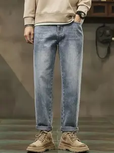 R.Code by The Roadster Life Co. Men Regular Fit Heavy Fade High-Rise Jeans