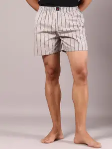 V-Mart Men Cotton Striped Shorts