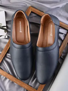 Provogue Men Textured Formal Slip-On Shoes