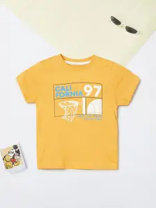 max Boys Graphic Printed Round Neck Cotton T-shirt