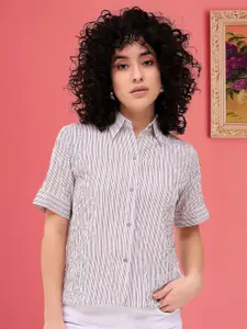 CORSICA Women Classic Striped Casual Shirt