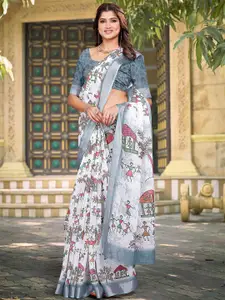 Anouk Warli Printed Zari Saree