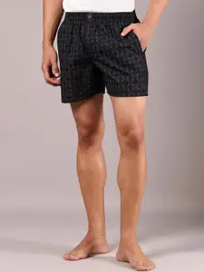 V-Mart Men Geometric Printed Regular Shorts