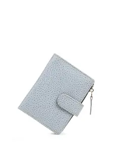 TnW Women Geometric PU Two Fold Wallet