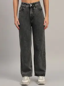 Chemistry Women London Straight Fit High-Rise Light Fade Stretchable Jeans