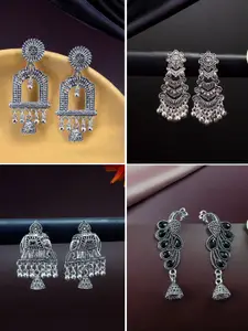 PRIVIU Floral Jhumkas Earrings