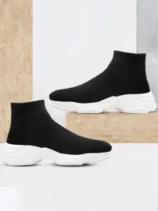 Bxxy Men Mesh High-Top Running Non-Marking Shoes