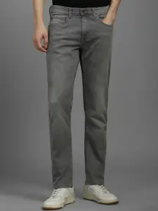 Louis Philippe Jeans Men Slim Fit Mid-Rise Low Distress Heavy Fade Jeans