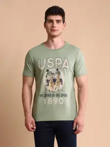 U.S. Polo Assn. Denim Co. Men Graphic Printed Muscle Fit Cotton T-shirt