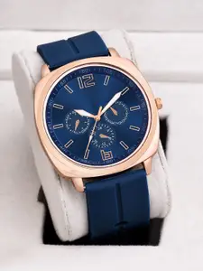 Shocknshop Men Brass Dial & Silicon Straps Analogue Watch MT58