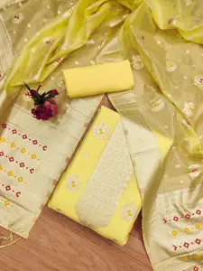 Panzora Ethnic Motifs Woven Design Unstitched Dress Material