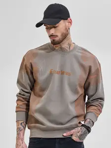 Snitch Men Grey Graphic Sweatshirts