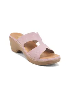 Padchin Women Open Toe PU Block Sandals