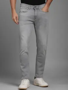 Louis Philippe Jeans Louis Philippe Men Mid-Rise Heavy Fade Tapered Fit Jeans