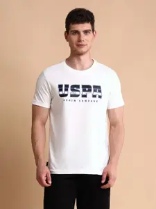 U.S. Polo Assn. Denim Co. Men Brand Logo Printed Muscle Fit Cotton T-shirt