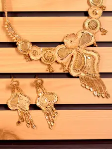 GOLD CASH 10k Gold-Plated Necklace Set