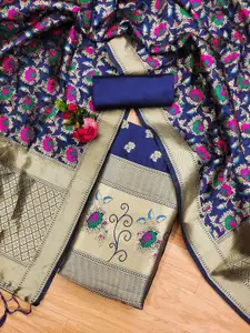 Panzora Ethnic Motifs Woven Design Unstitched Dress Material