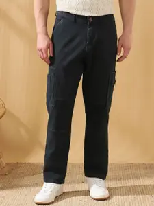 Dennis Lingo Men Relaxed Fit Mid-Rise Stretchable Cargo Jeans