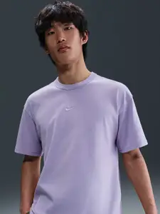 Nike Men Sportswear Premium Essentials Solid Relaxed Fit Cotton T-Shirt