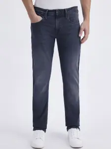 Pepe Jeans Men Vapour Slim Fit Mid-Rise Low Distress Stretchable Jeans