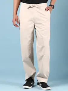 V-Mart Men Self Design Twill Lycra Regular Fit Casual Chinos