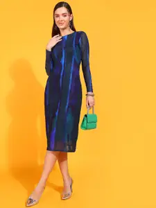 all about you Tie & Dye Bodycon Midi Dress