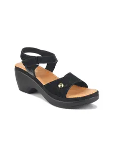 Padchin PU Round Toe Block Sandals