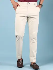 V-Mart Men Mid-Rise Regular Fit Satin Chinos