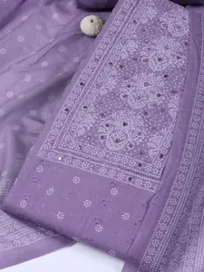 Meena Bazaar Floral Printed Unstitched Dress Material