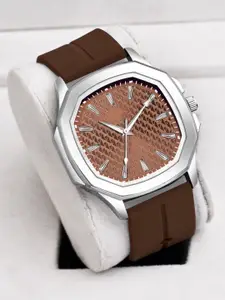 Shocknshop Men Textured Dial & Straps Analogue Watch MT64