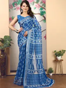 Anouk Ethnic Motifs Printed Zari Saree