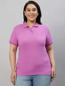 Wear Your Opinion Women Plus Size Half Sleeve Polo Collar Neck Polo T-shirt