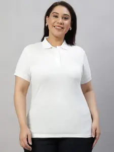 Wear Your Opinion Women Plus Size Half Sleeve Polo Collar Neck Polo T-shirt