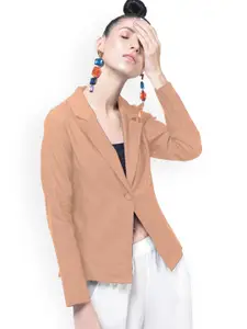 Moda Rapido Cotton Notched Lapel Single-Breasted Blazer