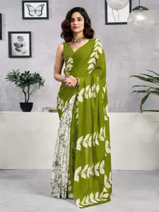 Satrani Ethnic Motifs Pure Cotton Ready to Wear Saree