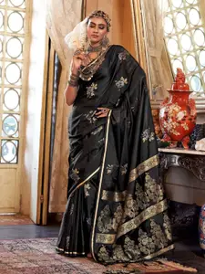 Anouk Woven Design Zari Satin Banarasi Saree