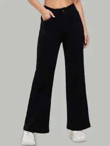 RIVI Women Wide Leg High-Rise Stretchable Jeans