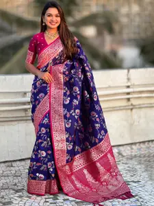SGF11 Floral Woven Design Pure Silk Kanjeevaram Saree
