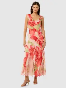 Forever New Women Floral Printed Maxi Sheath Dress