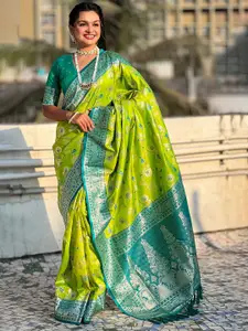 SGF11 Floral Woven Design Pure Silk Kanjeevaram Saree