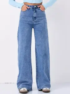 Aadvi Fashion Women Jean High-Rise Flared Stretchable Jeans