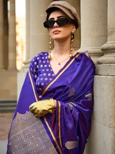 Anouk Bagh Satin Designer Banarasi Saree