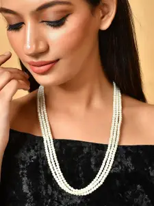 MANSIYAORANGE Brass Gold-Plated Layered Necklace