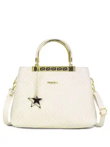 FOMMIL Checked Structured Satchel With Quilted