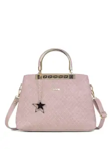 FOMMIL Textured Shopper Satchel With Quilted