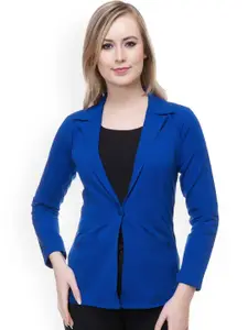 Moda Rapido Cotton Notched Lapel Collar Single-Breasted Blazer