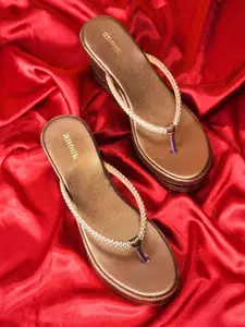 Anouk Women Embellished Open Toe Flats with Tassels