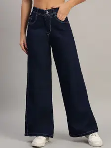 The Roadster Lifestyle Co Women Pure Cotton Oversized High-Rise Jeans